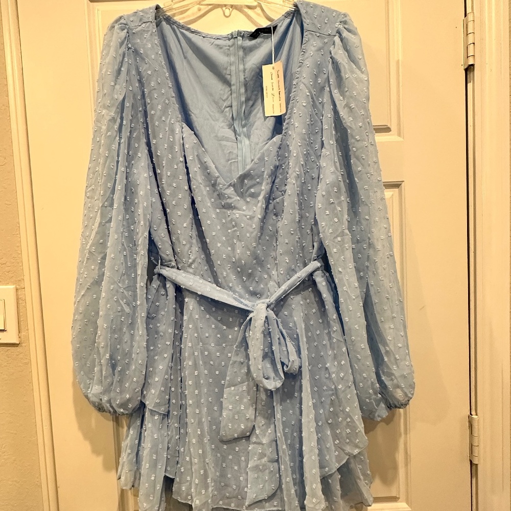 Size 3XL baby blue Romper